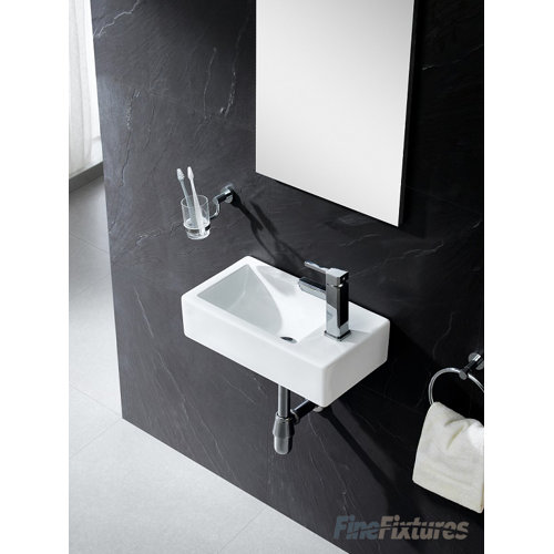 Fine Fixtures Vitreous 4.75" Tall White Vitreous China Wall Mount